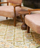 Carved Round End Table - Zufolo Designs