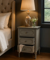 Grey Distressed Night Stand / End Table - Zufolo Designs