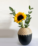 Ole coal Terracotta Cane Vase - Zufolo Designs