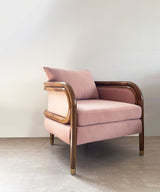 Curved Blush Blossom Chair - Zufolo Designs