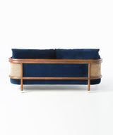 Rust Cane Teak Three Seater sofa - Zufolo Designs