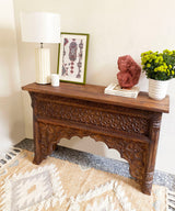 Antique Maharaja Carved Console - Zufolo Designs