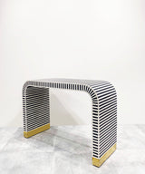 Vegan Inlay Black and White console - Zufolo Designs