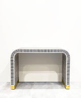 Vegan Inlay Black and White console - Zufolo Designs