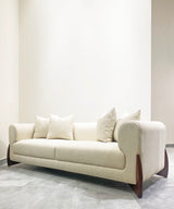 Azro Linen Off White Sofa - Zufolo Designs