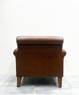 English Lounge Faux Leather Chair - Zufolo Designs