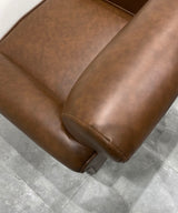English Lounge Faux Leather Chair - Zufolo Designs