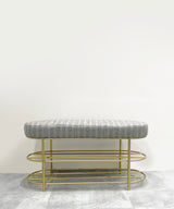 Atom Dull Gold Entry Bench - Zufolo Designs