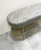 Atom Dull Gold Entry Bench - Zufolo Designs