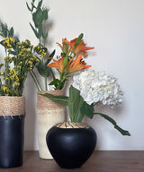Tera coal Terracotta Cane Vase - Zufolo Designs