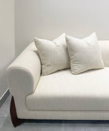 Azro Linen Off White Sofa - Zufolo Designs