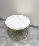 Dull Gold Marble Coffee Table - Zufolo Designs