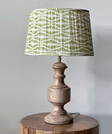 Olive Mist Wooden Table Lamp