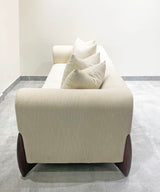 Azro Linen Off White Sofa - Zufolo Designs