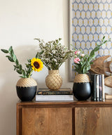 Ole coal Terracotta Cane Vase - Zufolo Designs