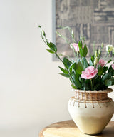 Rustic Antique Terracotta Cane Pot/Vase - Zufolo Designs