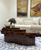 Teak Wave Three Tier Coffee Table