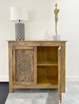 Tani Hand Carved Entryway Cabinet - Zufolo Designs