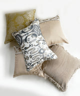 Silk flower cushion cover - Zufolo Designs