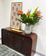 Teak Garden Of Eden Hand Carved Console / Buffet - Zufolo Designs