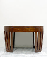 Teak Oval Royal Desk / Study Table - Zufolo Designs
