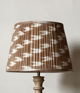 Rustic Beige Ikat Pleated Lam