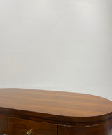 Teak Oval Royal Desk / Study Table - Zufolo Designs