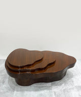 Teak Wave Three Tier Coffee Table