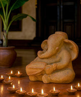 Ocher Ganesha Sculpture - Zufolo Designs