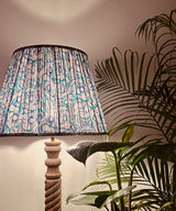 Blue Botanica Scalloped Pleated Lampshade