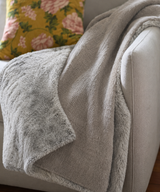 The Grey Fur Wave Throw Blanket
