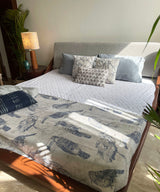 Turn Around Grey Wood Bed - Zufolo Designs