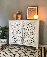 Distressed Lunar Console / Side Board - Zufolo Designs