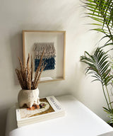 Ombre Blue Fringed Wall Art - Zufolo Designs