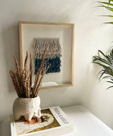 Ombre Blue Fringed Wall Art - Zufolo Designs