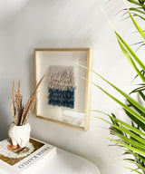 Ombre Blue Fringed Wall Art - Zufolo Designs