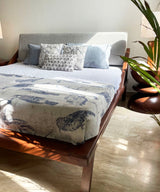 Turn Around Grey Wood Bed - Zufolo Designs