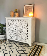 Distressed Lunar Console / Side Board - Zufolo Designs