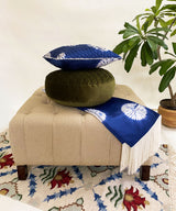 Olive Round Quilted Cushion - Zufolo Designs