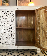 Distressed Lunar Console / Side Board - Zufolo Designs