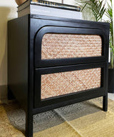 Chattai Cane Bed Side Table - Zufolo Designs