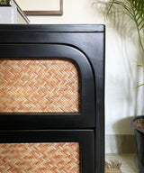 Chattai Cane Bed Side Table - Zufolo Designs