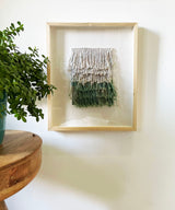 Ombre Green Fringed Wall Art - Zufolo Designs
