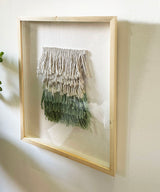Ombre Green Fringed Wall Art - Zufolo Designs