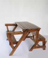 Two Seater Convertible Bench Turns Into Dining Table - Zufolo Designs