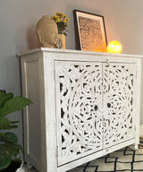Distressed Lunar Console / Side Board - Zufolo Designs