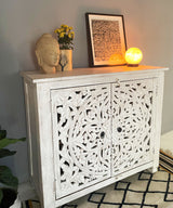 Distressed Lunar Console / Side Board - Zufolo Designs