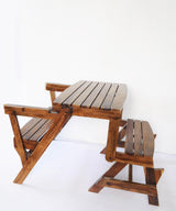 Two Seater Convertible Bench Turns Into Dining Table - Zufolo Designs