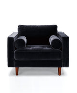 Plush Coal Chair - Zufolo Designs