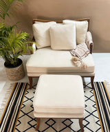 Dome Teak Velvet Chair - Zufolo Designs